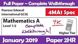 Grab your new algebra i study guide here and ace the test (20% off for a limited time). Edexcel Jan 2019 Igcse 4ma1 2hr