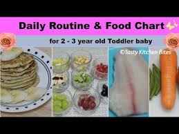 Daily Routine Food Chart For 2 3 Year Old Toddler Baby L