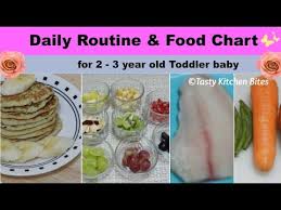 Daily Routine Food Chart For 2 3 Year Old Toddler Baby L
