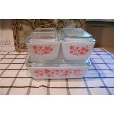 First time seeing pink gooseberry outside of the antique mall. Pyrex Pink Gooseberry Refrigerator Set 1984231