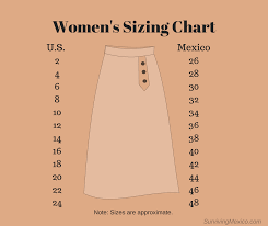 Dress Size Conversion Chart Mexico Www Bedowntowndaytona Com