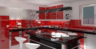 صور مطابخ حديثه و اشكال مطابخ مودرن و مميزه من موبيكان Red Kitchen Decor Red Kitchen Cabinets Kitchen Colors