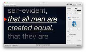 Requires the free teleprompter controller app, or another device running teleprompter. Power Prompter The Modern Mac Teleprompter