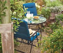 Real Living Sea Blue Oversized Padded Folding Chair Big Lots In 2020 Folding Chair Diy Outdoor Furniture Backyard Living