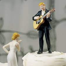 Pin By Irene Ter On A Million Things Wedding Wedding Cake Topper Figurines Wedding Topper Guitar Wedding