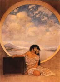 Pandora 1908 Illustration For Collier S October 16 1909 Maxfield Parrish Artist Maxfield Parrish Illustration Art