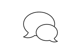 Speech Bubbles Thin Line Icon Iphone Photo App Ios Icon Iphone Icon