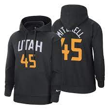 There's no escape for your opponents. 2021 Jazz Donovan Mitchell City Hoodie Black