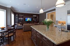 Giallo ornamental granite with maple cabinets. Giallo Ornamental Granite For Warm Elegant Kitchen Design