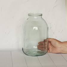 Old Big Glass Jar Large Vase Soviet 3