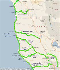 Map Highway 1 Northern California Motorcycle Roads California Map Bike Trips Map