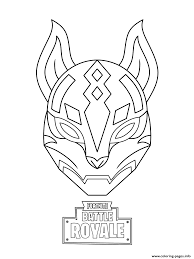 Print Drift Ultimate Mask Fortnite Coloring Pages Cat Coloring Page Coloring Pages Kindergarten Coloring Pages