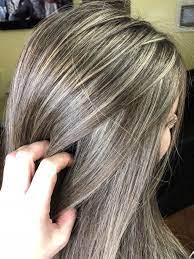 Pin By Dulce Vazser On Sara S Hair Creations Gray Hair Highlights Blending Gray Hair Hair Highlights