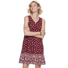 Womens Sonoma Goods For Life Sleeveless Peasant Dress In