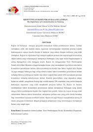 Kebolehan menulis surat memohon pekerjaan dan menulis sebuah resume yang menarik. Pdf Kepentingan Komunikasi Dalam Latihan The Importance Of Communication In Training