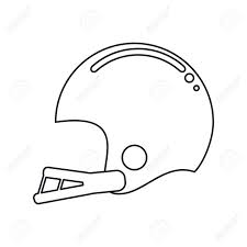 148,858 helmet clip art images on gograph. American Football Helmet Sport Outline Vector Illustration Royalty Free Cliparts Vectors And Stock Illustration Image 68817821