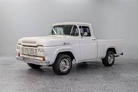 This and all other trim packages were essentially variations on comfort and looks, as all had the exact same powertrain availability. 1959 Ford F100 Auto Barn Classic Cars