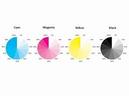 The page contains black and similar colors including their accompanying hex and rgb codes. Cmyk Printer Test Page