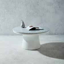 Find a wide selection of furniture and decor options that will suit your tastes, including a variety of marble coffee table. West Elm Marble Topped Pedestal Coffee Table White Marble White 399 99