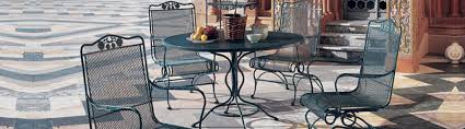 The classic black finish and elegant framework of these. Wrought Iron Outdoor Furniture Ct New England Patio Hearth