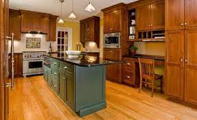 These beautiful kitchen islands by john boos will provide you with a large work surface and useful storage. Oak Cabinets With Green Island Design Ideas Pictures Remodel And Decor Maple Kitchen Cabinets Kitchen Design Kitchen Wall Colors