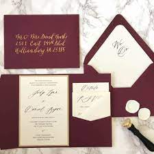 Unique Burgundy And Gold Wedding Invitations Burgundy Wedding Elegant Forma Wedding Invitations Diy Burgundy Wedding Invitations Classic Wedding Invitations