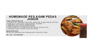 Asam pedas (indonesian and malay: Hom Homemade Pes Asam Pedas Johor Sambal Penyet Berlado Facebook