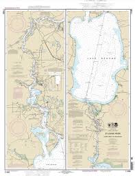 2013 Map Of St Johns River Lake George Florida In 2019