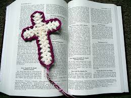 Free yarn cross crochet pattern. Ravelry Cross Bookmark Or Ornament Pattern By Bonnie Decamp
