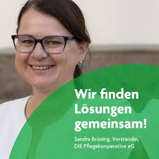 Sandra Brüning, Geschäftsführerin der Curativo GmbH und Vorständin der „DIE  Pflegekooperative eG“. Seit 2011 leitet sie gemeinsam mit Oliver Frodl die  Curativo GmbH mit 90 Mitarbeitern in Leipzig. Ihre Vision? Neue Ideen