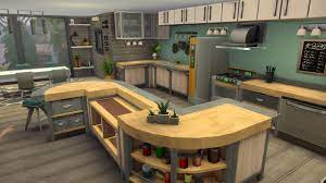Having an island in your kitchen can be the dream for many, but it's not always the correct decision depending on the space you have available. A Fresh Modern Kitchen Using Only Base Game Thesims