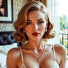 scarlett johansson modeling red bra - SeaArt Al - 無料AIアート生成器