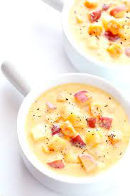 Three Potato Soup Gimme Some Oven Recipe Recipes Soup Recipes Soup