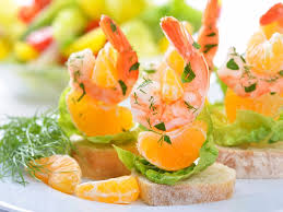 Brochettes Crevettes Clementines Recette Brochette Crevette Amuse Bouche Crevette Brochette