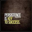 Persistence is key to success | Gym quote about persistence