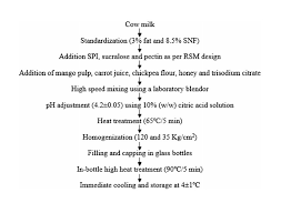 process flow diagram for the manufacture of smoothie