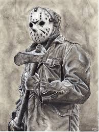 Check spelling or type a new query. Jason Vorhees Friday The 13th Drawing Original Etsy