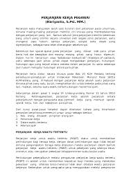 Contoh surat keterangan aktif bekerja. Doc Perjanjian Kerja Pegawai Hariyanto Hariyanto Academia Edu
