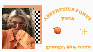 Aesthetic Fonts Pack Grunge Retro 90s Youtube All rights reserved.you are free to use this font for commercial or personal purposes.