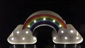 14 Wide Metal Light Up Rainbow Night Light Kids Room Baby Etsy Rainbow Night Light Night Light Kids Metal Lighting