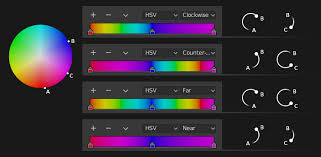 The hsv color model (sometimes also called hsb), uses the parameter value instead of lightness. Color Ramp Widget Blender Manual