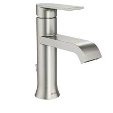 Ceramic cartridge in spring faucet. Genta Single Handle Bathroom Faucet In Spot Resist Brushed Nickel Ws84760srn Bathroom Faucets Bathroom Sink Faucets Brushed Nickel Single Handle Bathroom Faucet