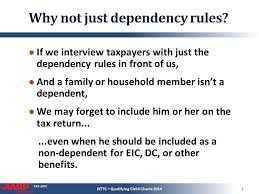 Tax Aide Using The Qualifying Child Charts Why And How Nttc