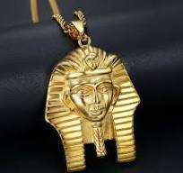 Twinkle Punk Biker Gold Egyptian Pharaoh Necklaces Stainless Steel Egyptian  Akhnaton Pharaoh King TUT Mummy Pendant Necklace