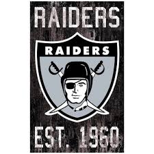 Search our las vegas raiders flag store below and click on any flag image to find details on sizes, construction, and logo designs. Las Vegas Raiders 11 X 19 Heritage Distressed Logo Sign Walmart Com Walmart Com