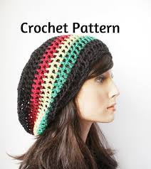 Diy Crochet 2in1 Pattern For Mesh Tam Dread Hat Rastafarian Etsy Crochet Crochet Slouch Hat Crochet Hat Pattern