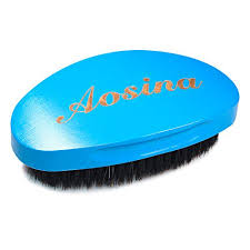 For women men boar bristle hair brush set wooden comb detangling hair brush set. Aosina Medium Curved Palm Wave Brush 360 Wave Brush Made With Pure Black Boar Bristle Hair Brush Designed For Thin And Normal Hair Mens Curved Military Wave Blue Walmart Com Walmart Com