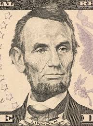 President Abraham Lincoln Vintage Old Advertisement Stock Photo