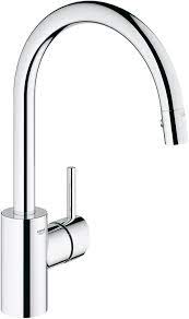 Our range of bathroom taps, showers, shower heads and kitchen mixer taps includes designs to suit all interior styles and budgets. Grohe 32665001 Concetto Single Handle Pull Down High Arc Kitchen Faucet 1 75 Gpm Starlight Chrome Ceiling Fan Replacement Blades Amazon Com