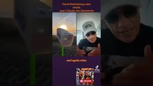 Jean Claude Van Dam battles David Battenberg cake (who wins?🤣🤣🤣)